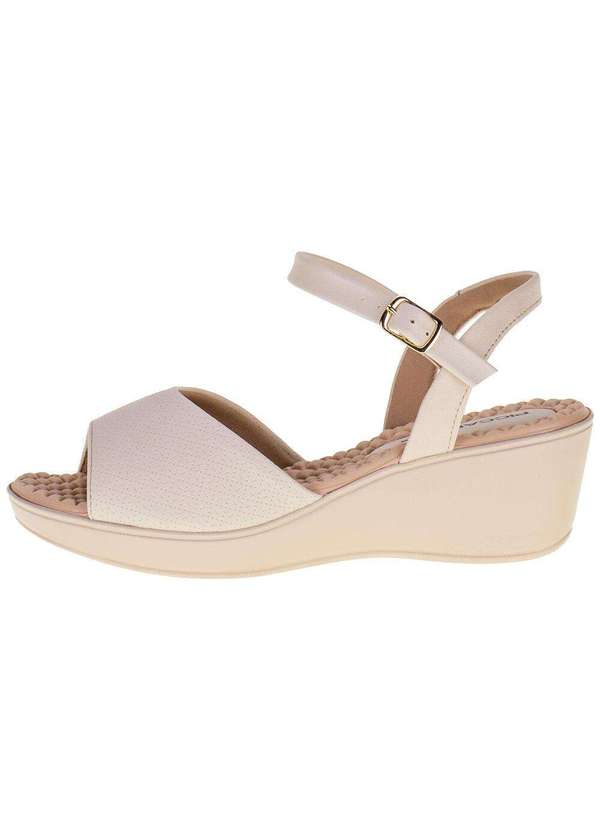 Piccadilly - Sandália Feminina Anabela Piccadilly - 540317 - Natural 2
