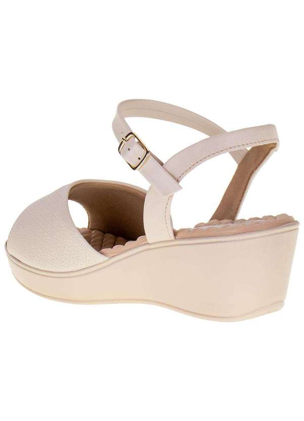 Piccadilly - Sandália Feminina Anabela Piccadilly - 540317 - Natural 3