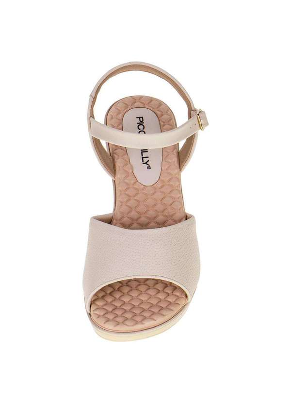 Piccadilly - Sandália Feminina Anabela Piccadilly - 540317 - Natural 5
