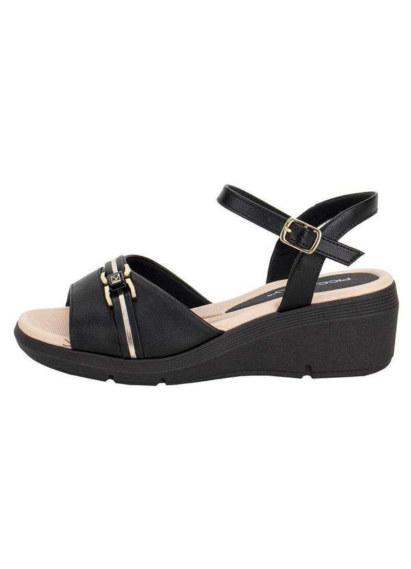 Piccadilly - Sandália Feminina Anabela Piccadilly 540396 - Preto 2