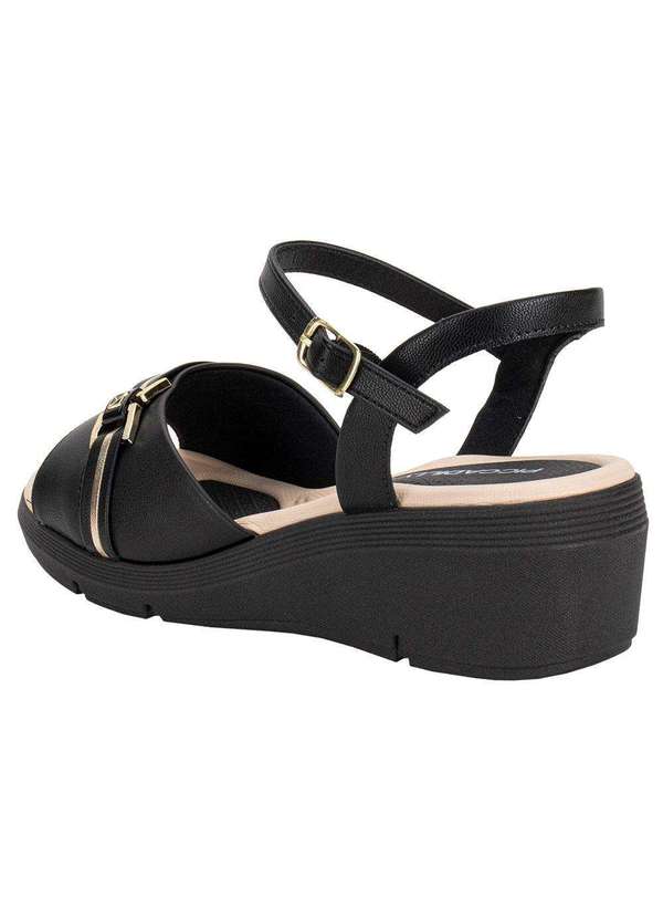 Piccadilly - Sandália Feminina Anabela Piccadilly 540396 - Preto 3