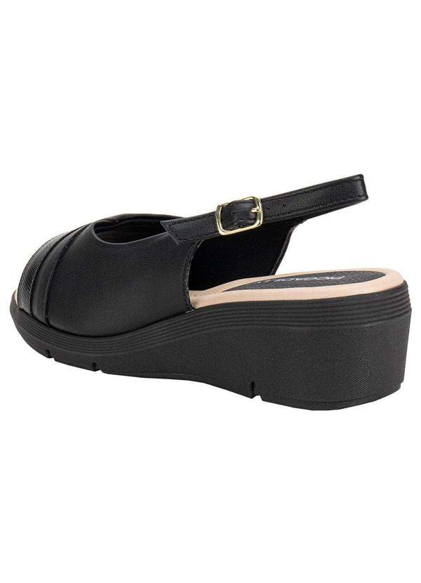 Piccadilly - Sandália Feminina Anabela Piccadilly 540400 - Preto 3