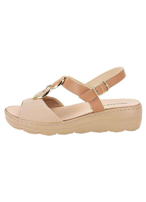Piccadilly - Sandália Feminina Anabela Piccadilly 568068 - Bege 2