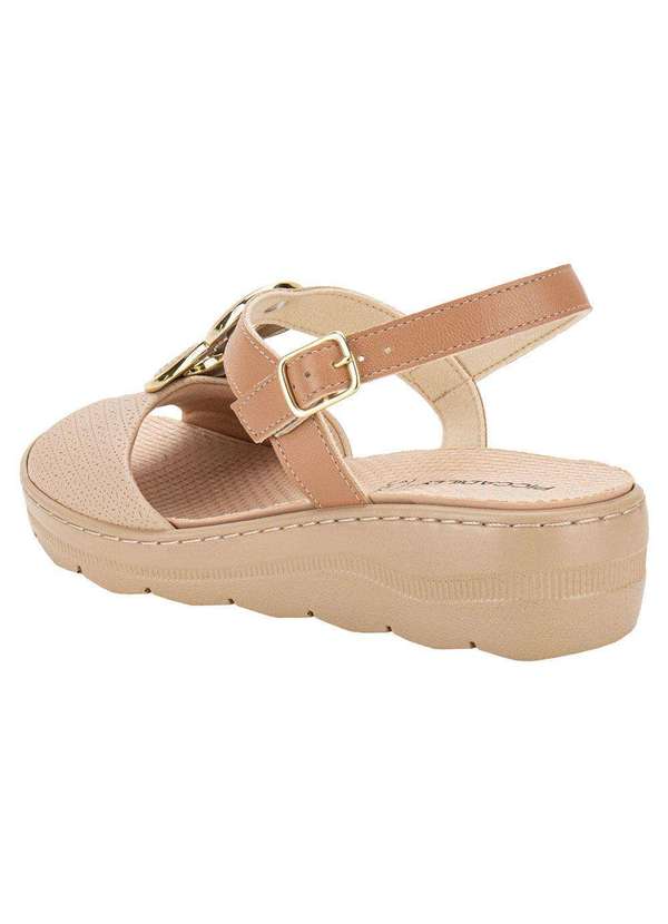 Piccadilly - Sandália Feminina Anabela Piccadilly 568068 - Bege 3