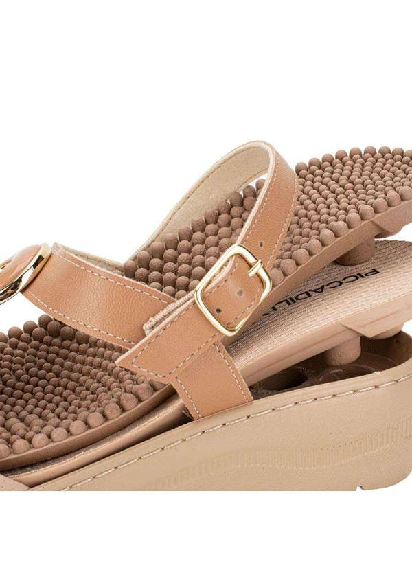 Piccadilly - Sandália Feminina Anabela Piccadilly 568068 - Bege 5