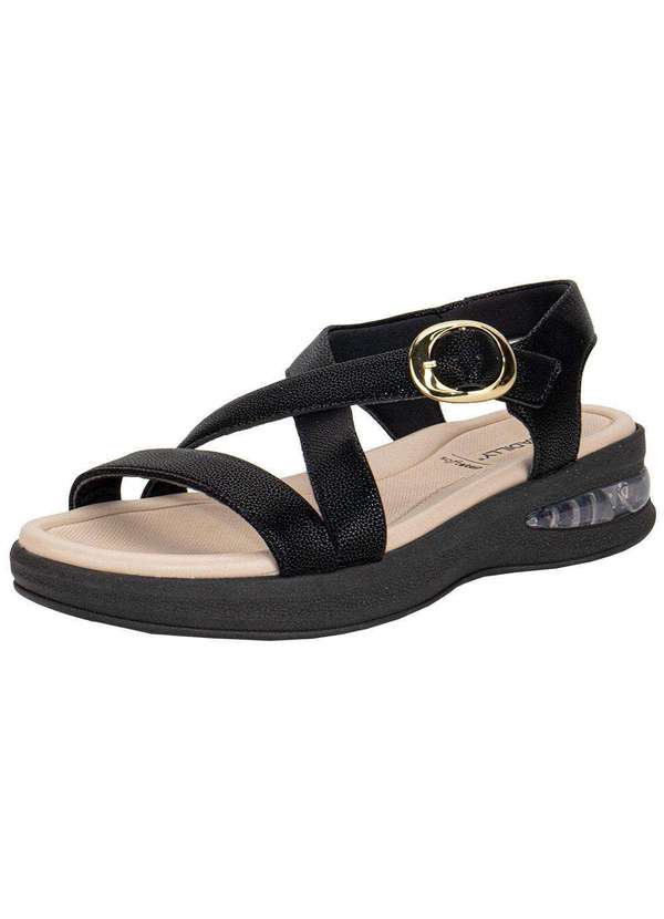 Piccadilly - Sandália Feminina Anabela Piccadilly 599006 - Preto