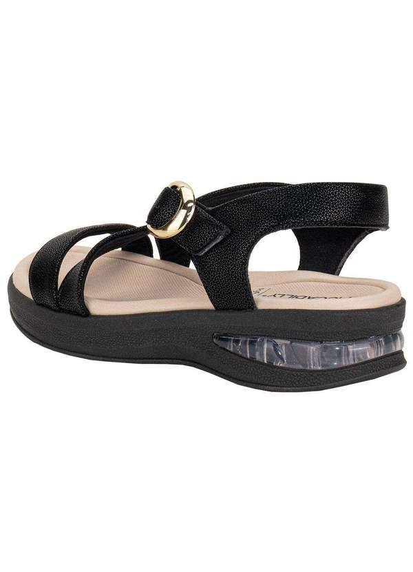 Piccadilly - Sandália Feminina Anabela Piccadilly 599006 - Preto 3