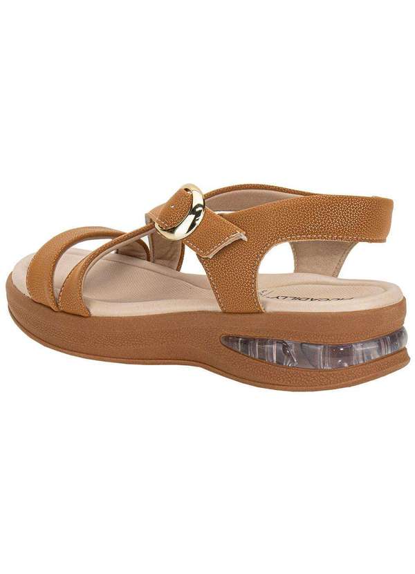 Piccadilly - Sandália Feminina Anabela Piccadilly 599006 - Caramelo 3