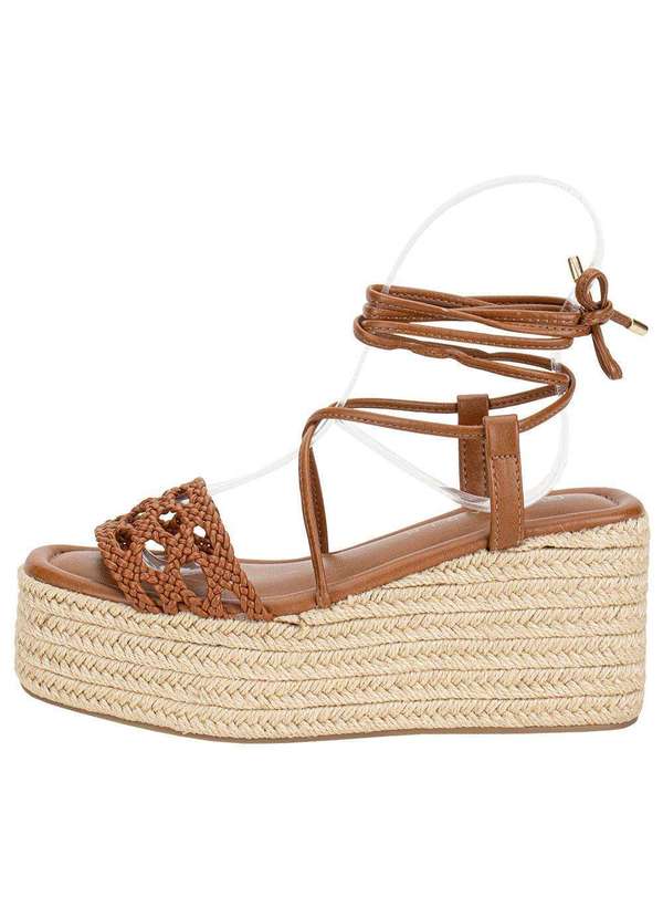 Ramarim - Sandália Feminina Anabela Ramarim 2536204 - Camel 3