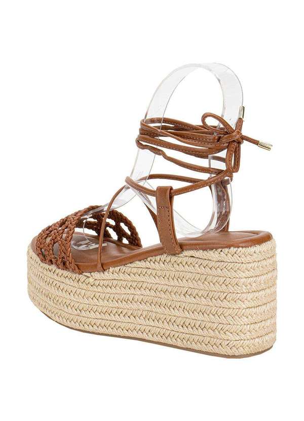 Ramarim - Sandália Feminina Anabela Ramarim 2536204 - Camel 4