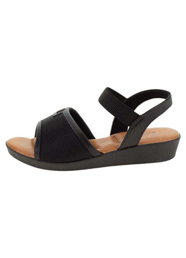 Usaflex - Sandália Feminina Anabela Usaflex - Ag3907 - Preto 2