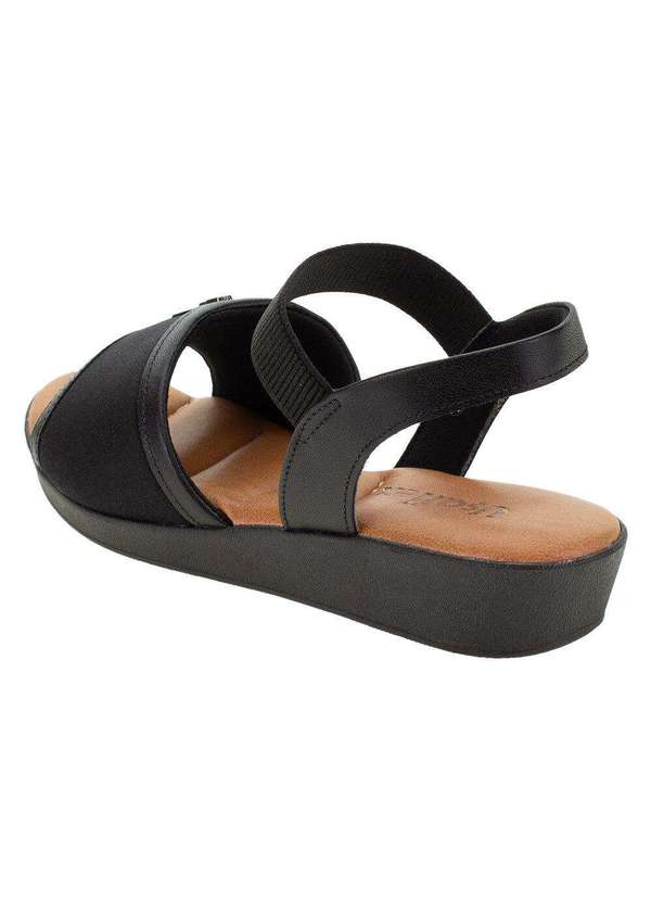 Usaflex - Sandália Feminina Anabela Usaflex - Ag3907 - Preto 3