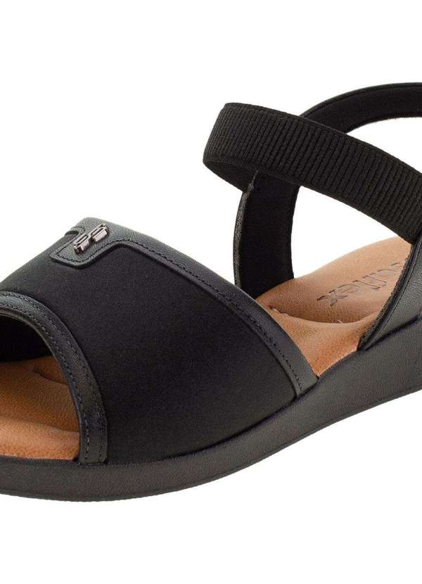 Usaflex - Sandália Feminina Anabela Usaflex - Ag3907 - Preto 5