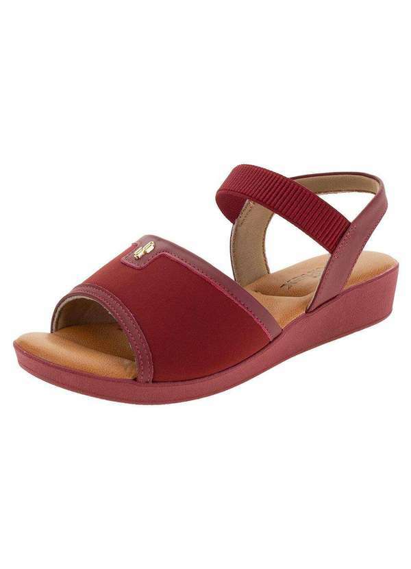 Usaflex - Sandália Feminina Anabela Usaflex - Ag3907 - Vermelho