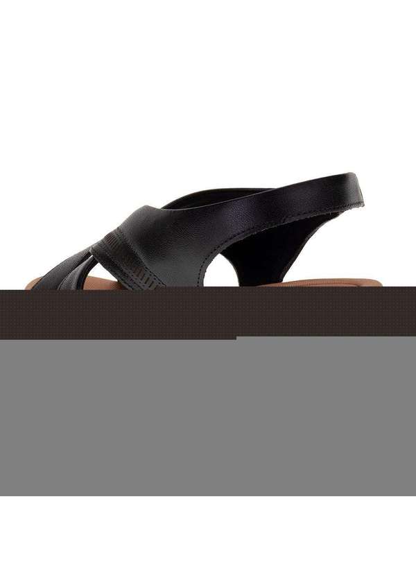 Usaflex - Sandália Feminina Anabela Usaflex Ai0206 - Preto 3