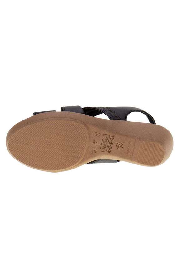Usaflex - Sandália Feminina Anabela Usaflex Ai0206 - Preto 4