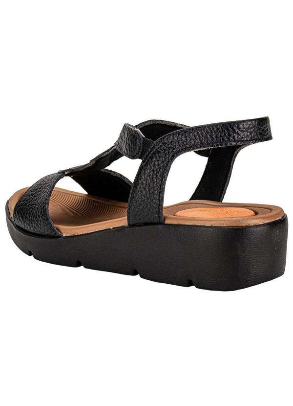 Usaflex - Sandália Feminina Anabela Usaflex Al43013 Preto 3
