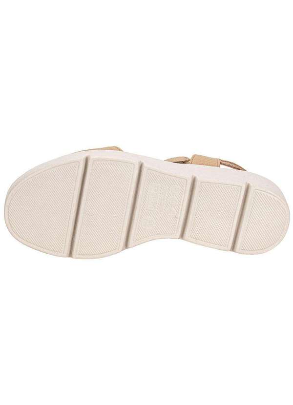 Usaflex - Sandália Feminina Anabela Usaflex Al43013 Bege 4