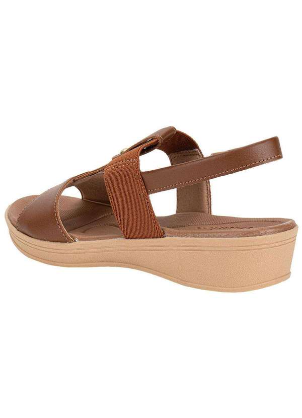 Usaflex - Sandália Feminina Anabela Usaflex Ud04008 Canela 3