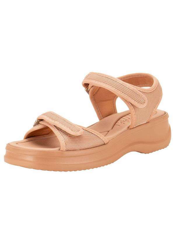 Azaleia - Sandália Feminina Anabela Vera Soft Therapy Azaleia - 18451 - Salmão