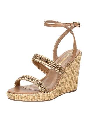 Sandália Feminina Anabela Via Marte 295001 - VIA MARTE