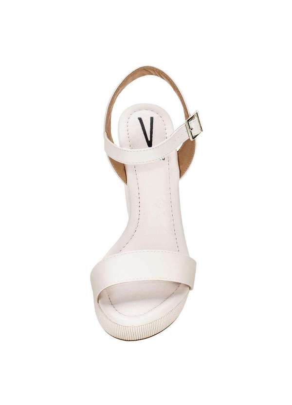 Vizzano - Sandália Feminina Anabela Vizzano 62832114 - Marfim 5