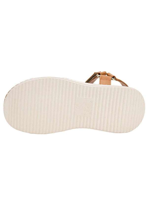 Vizzano - Sandália Feminina Anabela Vizzano 6519102 - Camel 4