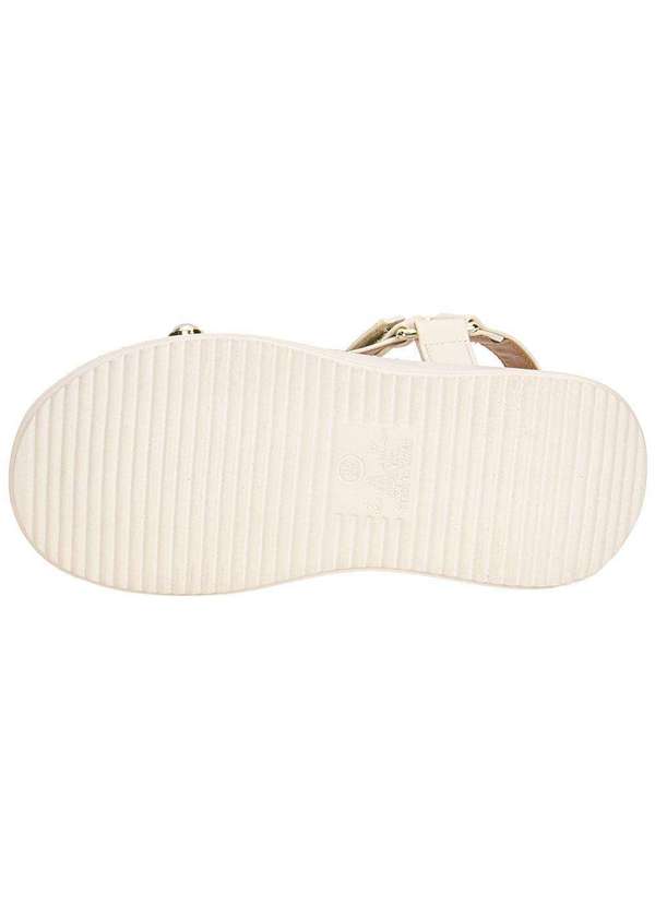 Vizzano - Sandália Feminina Anabela Vizzano 6519103 Branco/Off 4