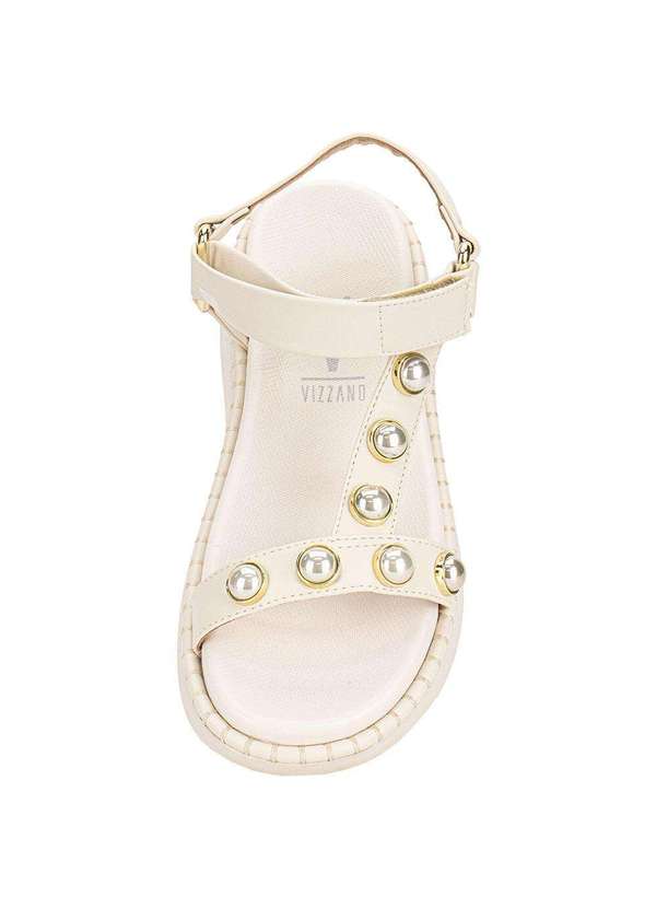 Vizzano - Sandália Feminina Anabela Vizzano 6519103 Branco/Off 5