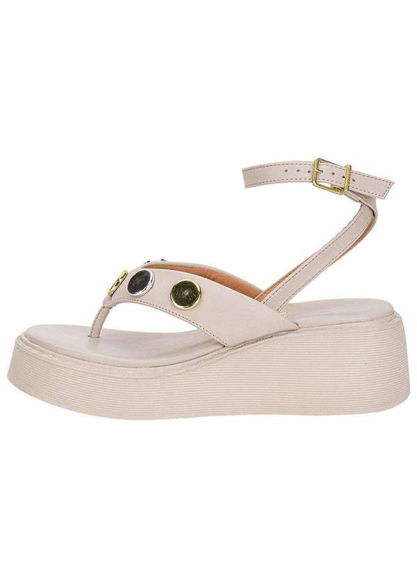 Vizzano - Sandália Feminina Anabela Vizzano 6525108 - Cinza 2