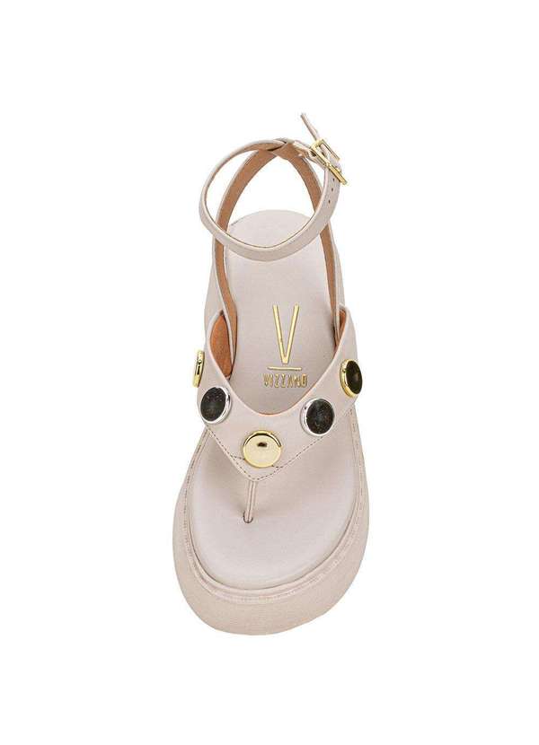 Vizzano - Sandália Feminina Anabela Vizzano 6525108 - Cinza 5