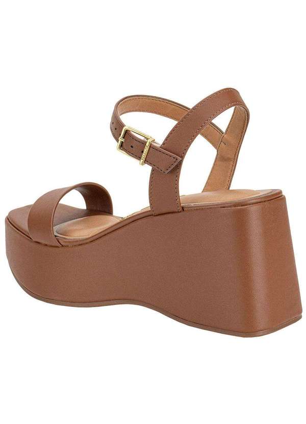 Vizzano - Sandália Feminina Anabela Vizzano 6559103 Camel 3