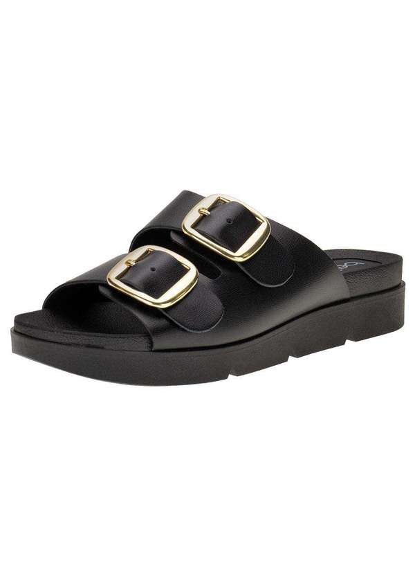 Beira Rio - Sandália Feminina Conforto Beira Rio 8387535 - Preto 1