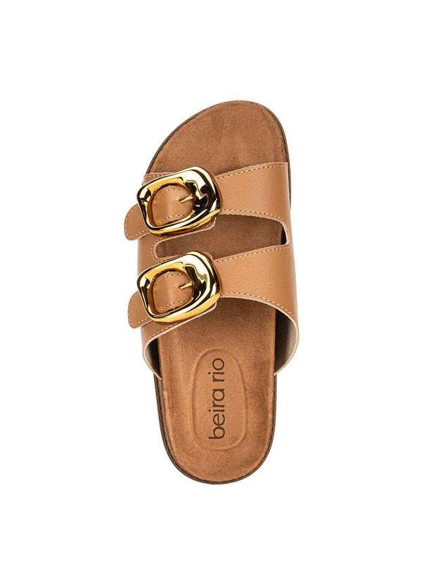 Beira Rio - Sandália Feminina Conforto Beira Rio 8523116 - Camel 5