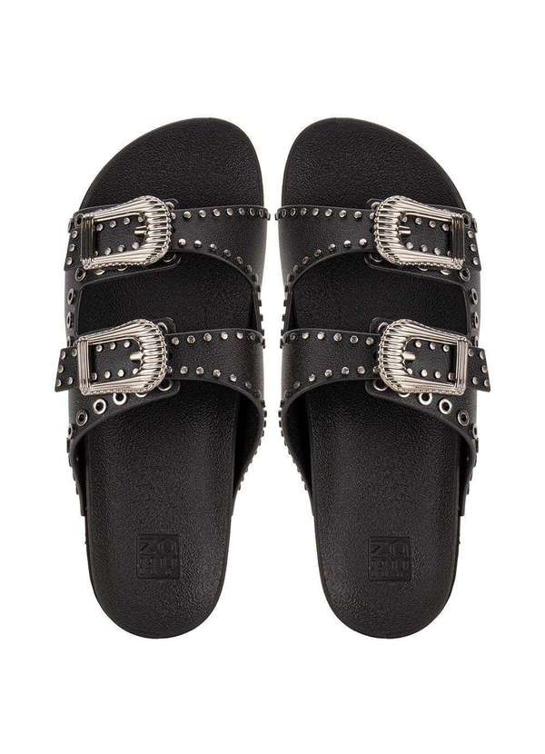 Zaxy - Sandália Feminina Conforto Hold Zaxy 19069 - Preto 5