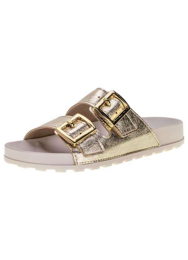 Moleca - Sandália Feminina Conforto Moleca - 5436401 - Ouro