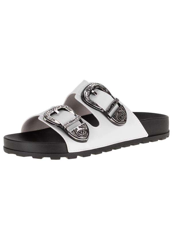 Moleca - Sandália Feminina Conforto Moleca - 5436402 - Branco