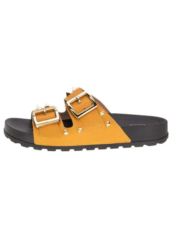 Moleca - Sandália Feminina Conforto Moleca - 5436421 - Amarelo 2