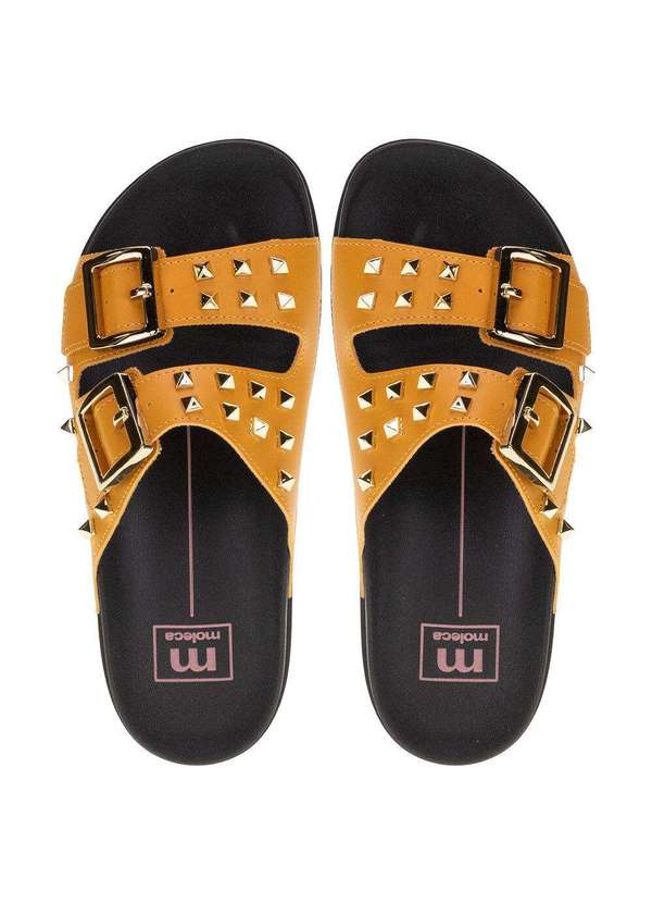 Moleca - Sandália Feminina Conforto Moleca - 5436421 - Amarelo 5