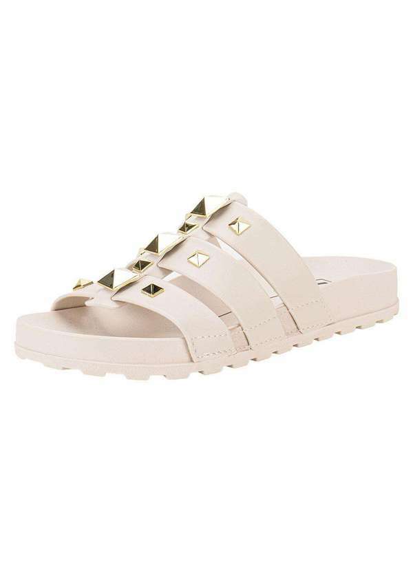 Moleca - Sandália Feminina Conforto Moleca 5436431 - Marfim