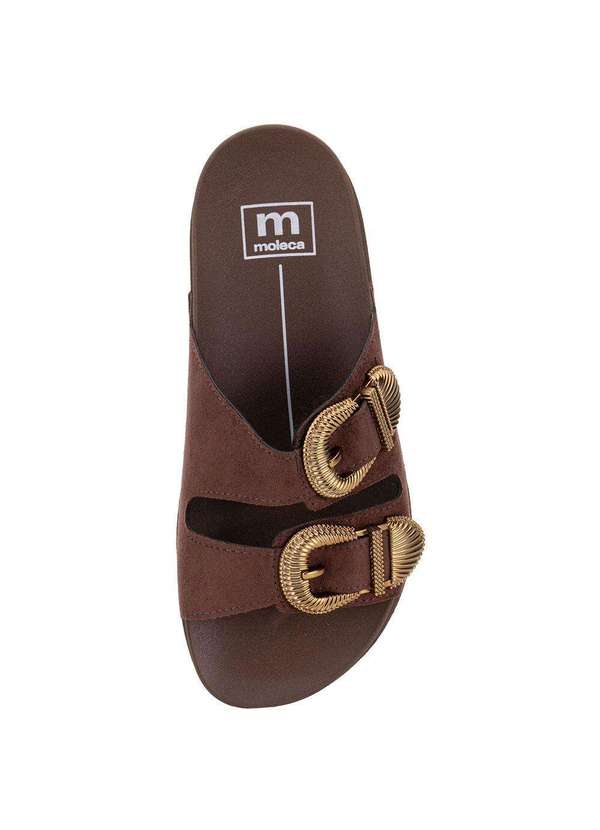 Moleca - Sandália Feminina Conforto Moleca 5436441 Chocolate 5