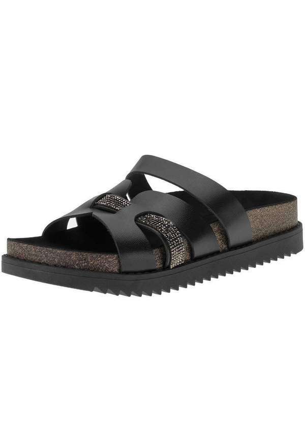 Moleca - Sandália Feminina Conforto Moleca 5500102 - Preto