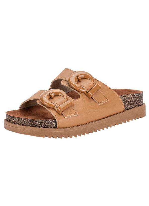 Moleca - Sandália Feminina Conforto Moleca - 5500103 - Camel