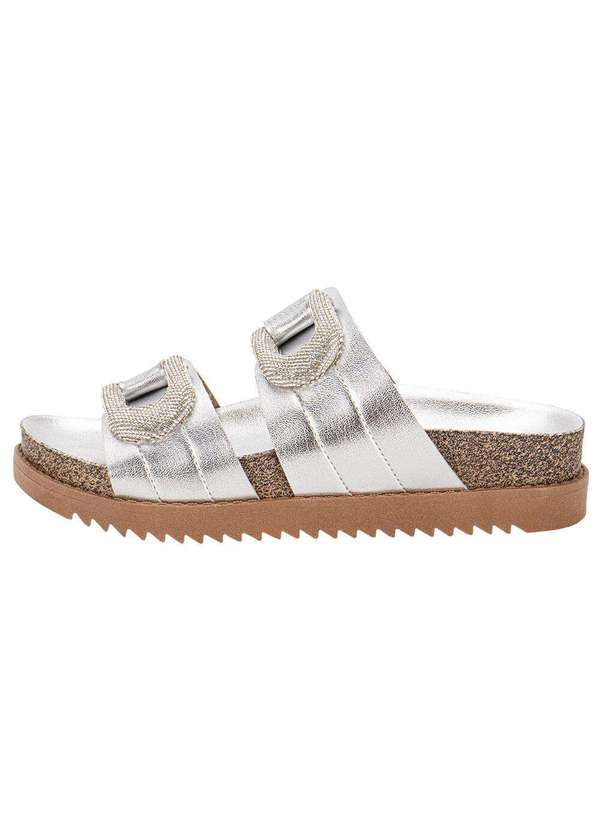 Moleca - Sandália Feminina Conforto Moleca 5500107 - Prata 2