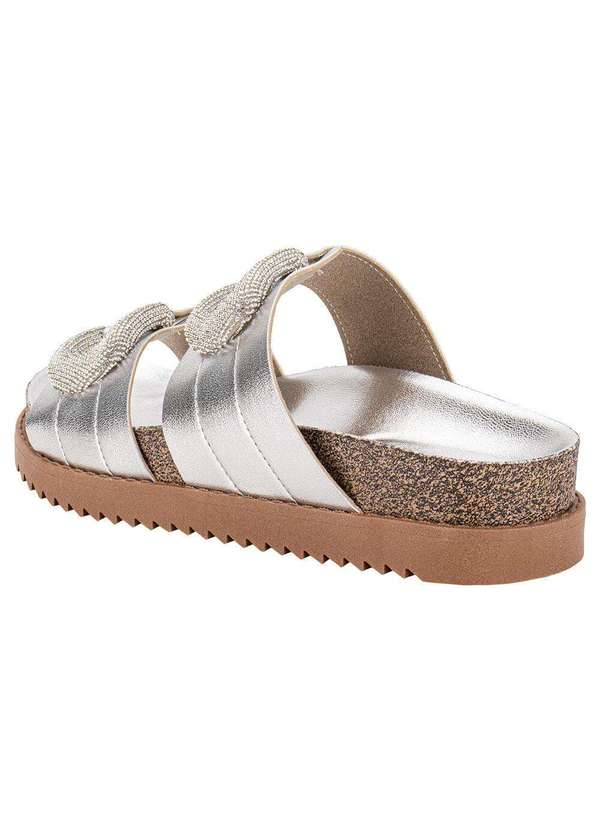 Moleca - Sandália Feminina Conforto Moleca 5500107 - Prata 3