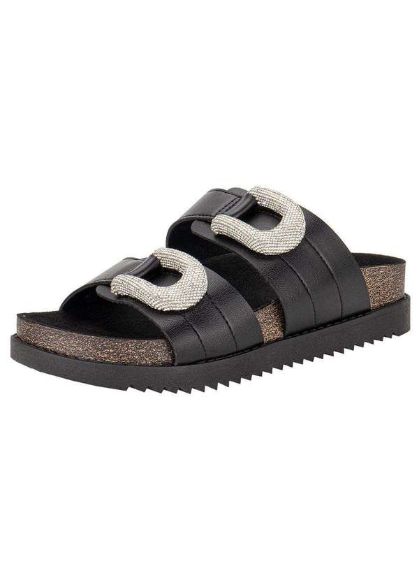 Moleca - Sandália Feminina Conforto Moleca 5500107 - Preto