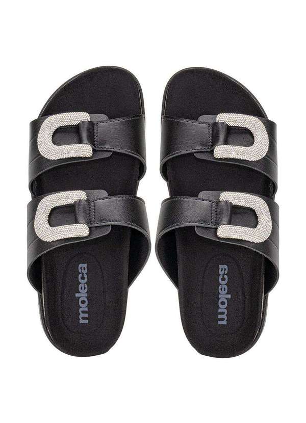 Moleca - Sandália Feminina Conforto Moleca 5500107 - Preto 5