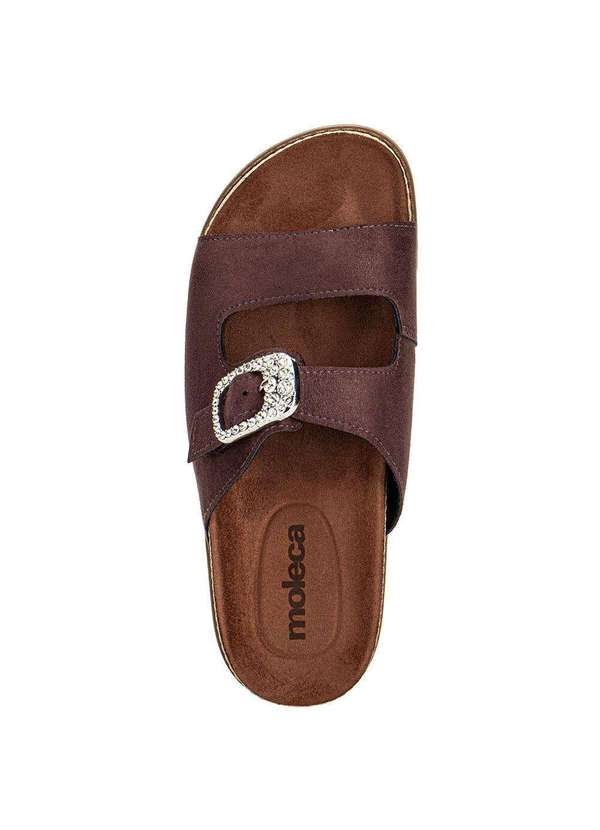 Moleca - Sandália Feminina Conforto Moleca 5500217 Chocolate 1