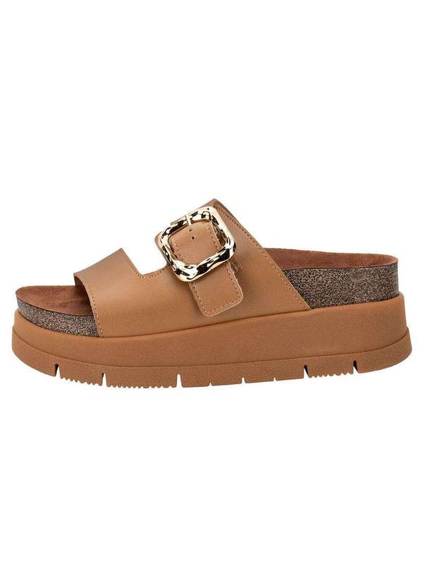 Moleca - Sandália Feminina Conforto Moleca 5513103 - Camel 2