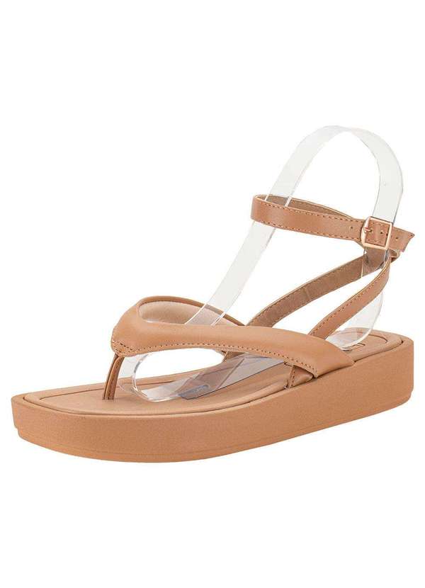 Beira Rio - Sandália Feminina Flat Beira Rio 8487206 - Salmão